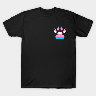 LGBTQ+ Paw Print Flags T-Shirt